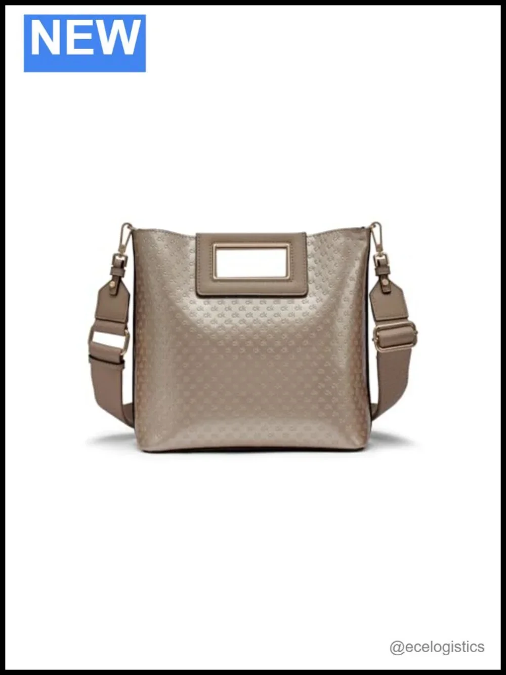 Crossbody Bag with Removable Pouch Vegan Leather